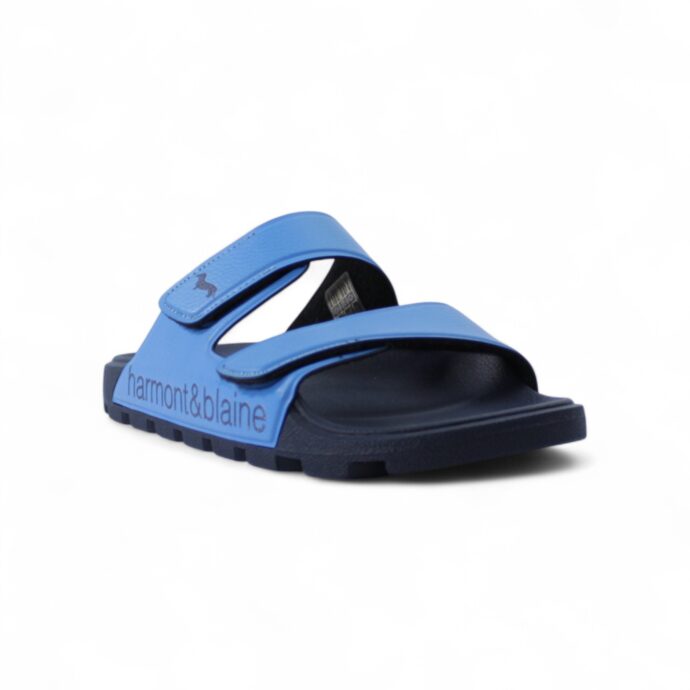 Harmont&Blaine ciabatta uomo blubber logo azzurro – Image 2