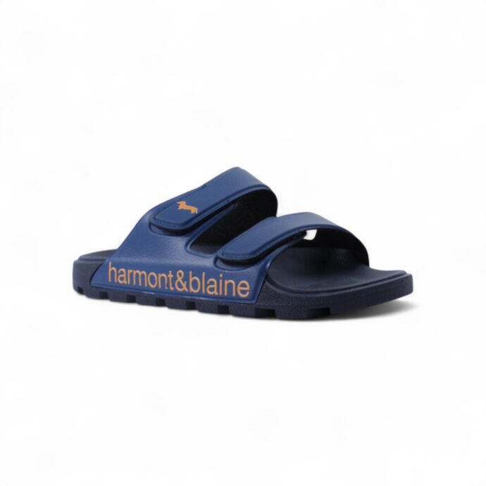 Harmont&Blaine ciabatta uomo blubber logo azzurro – Image 2